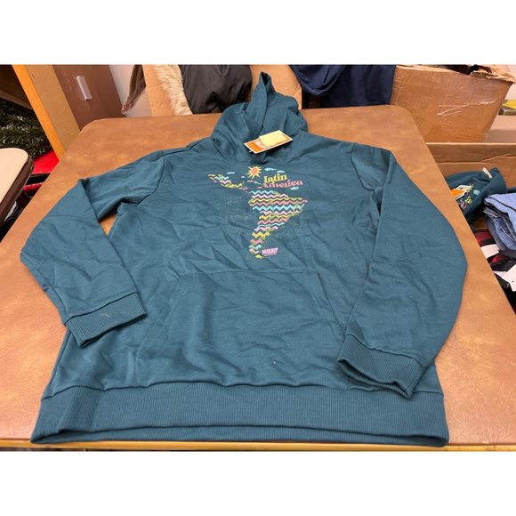 Latino Heritage Month Kids' Latin America Hooded Sweatshirt - Navy XL - Picture 3 of 8